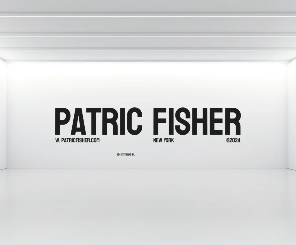 Visual identity for Patric Fisher Gallery
