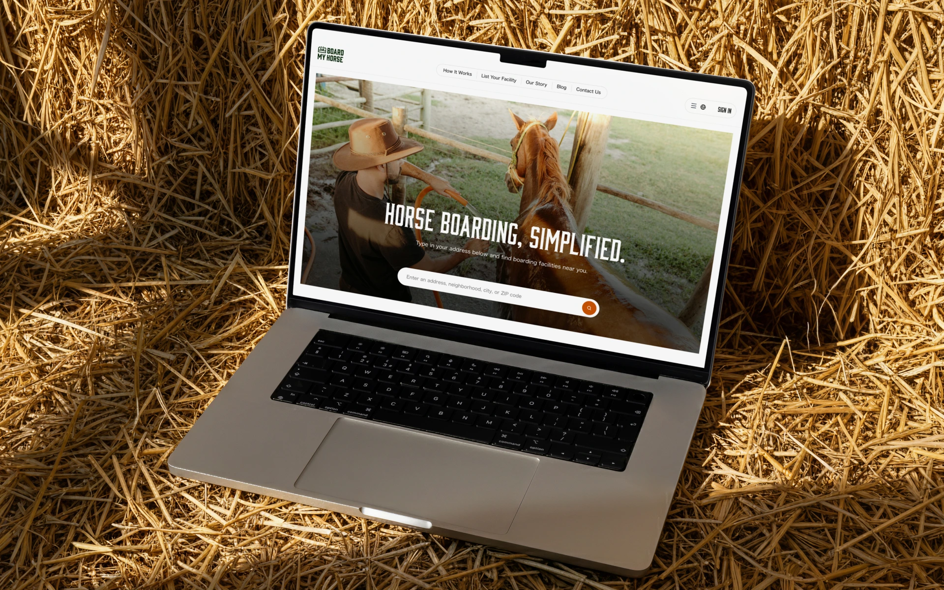 Brand Identity & Website Design for Board My Horse