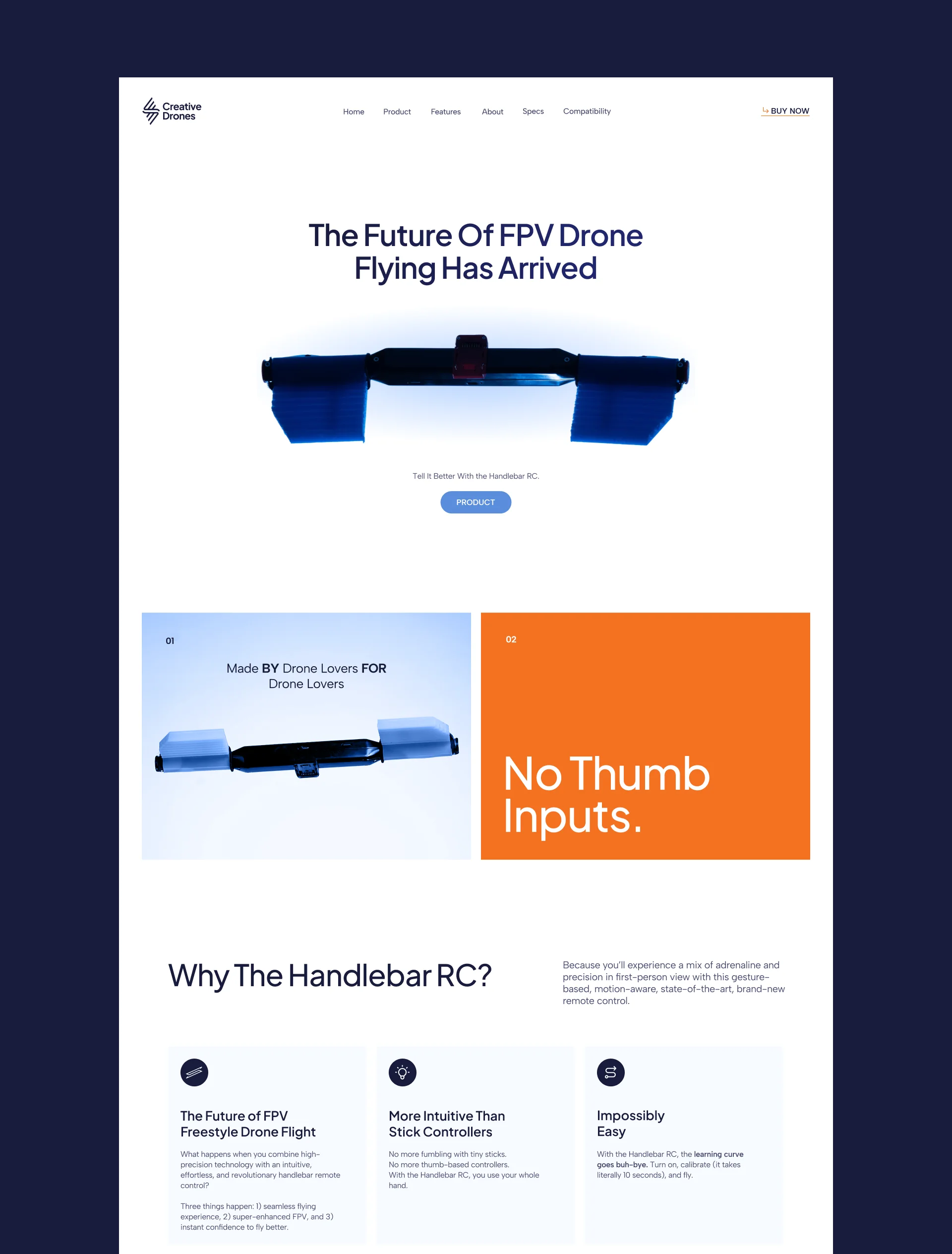 Brand Identity & Website Design for Creative Drones