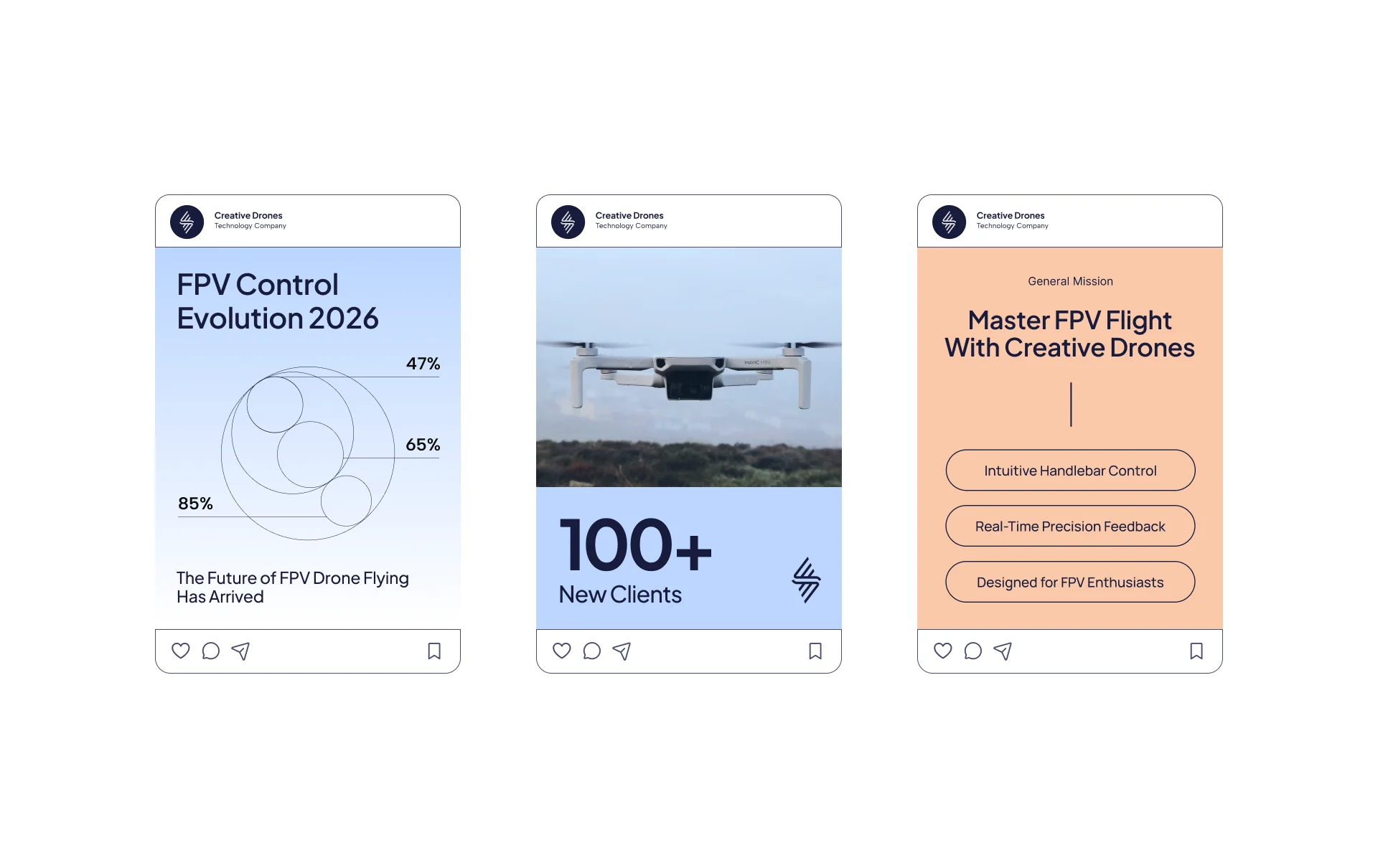 Brand Identity & Website Design for Creative Drones