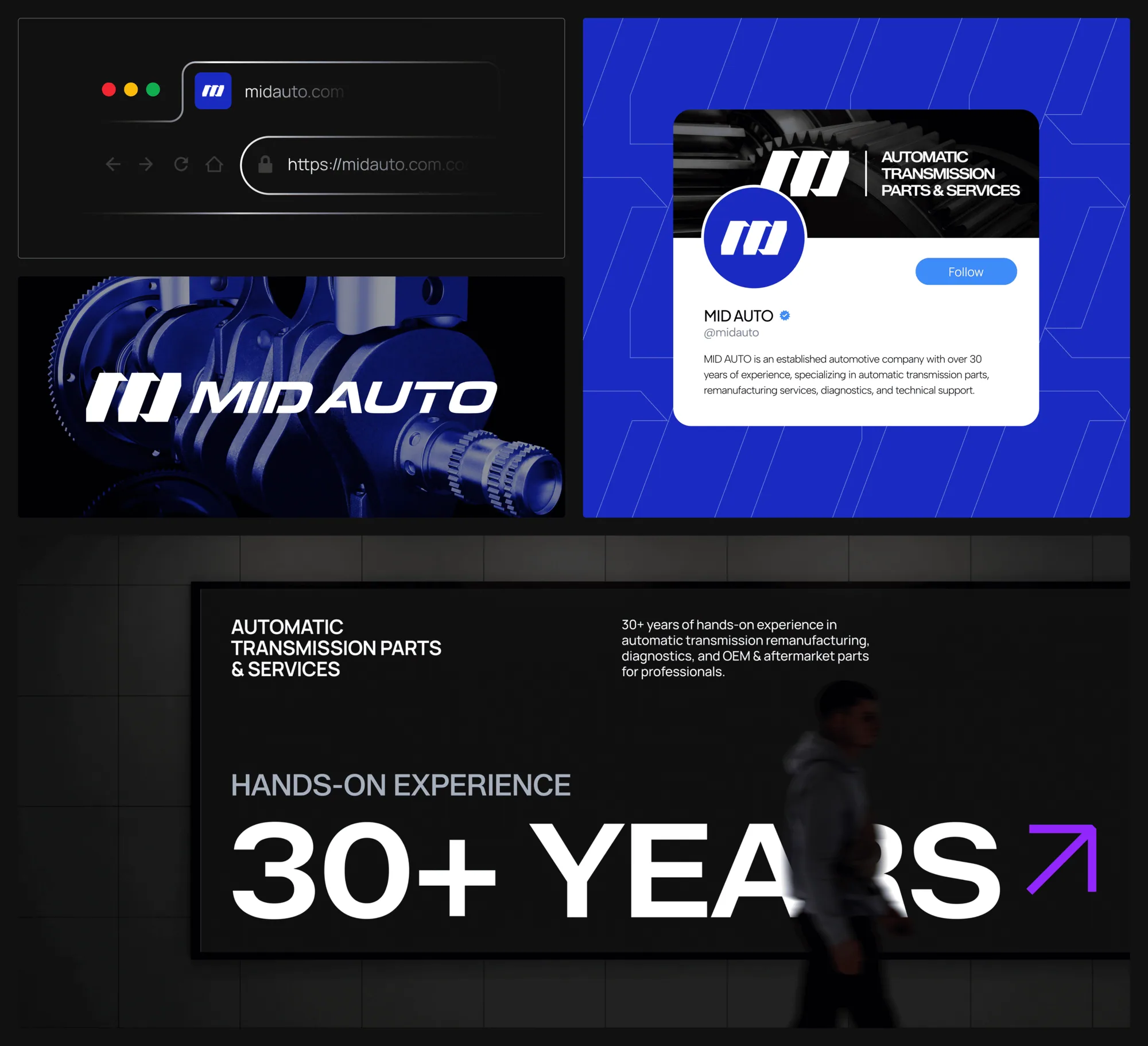 Visual Identity & Website for MID AUTO