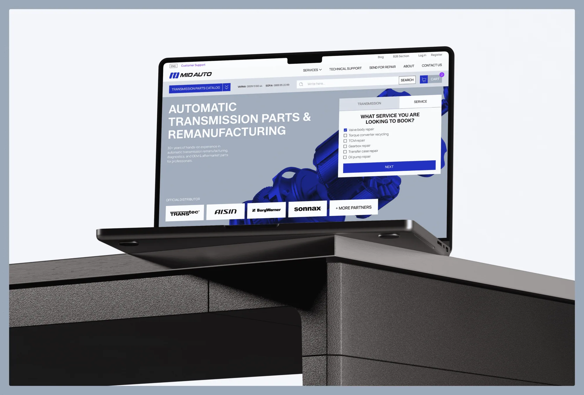 Visual Identity & Website for MID AUTO