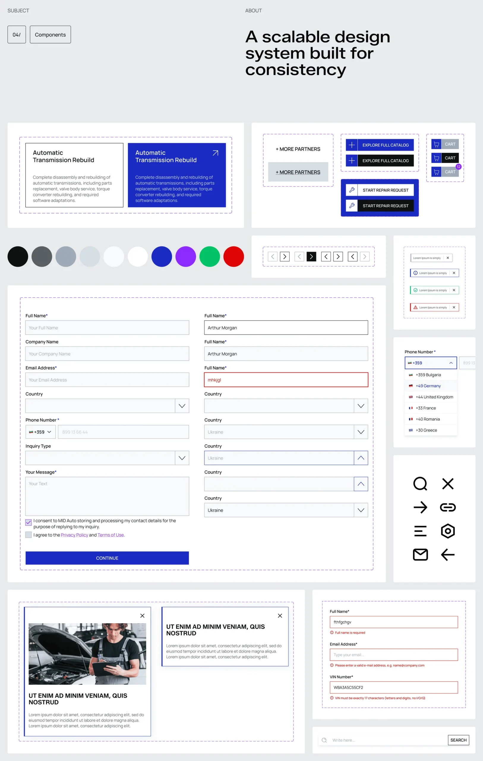 Visual Identity & Website for MID AUTO