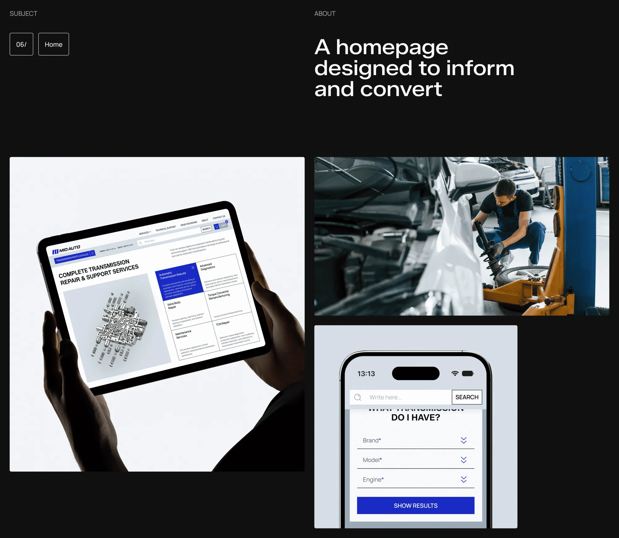 Visual Identity & Website for MID AUTO