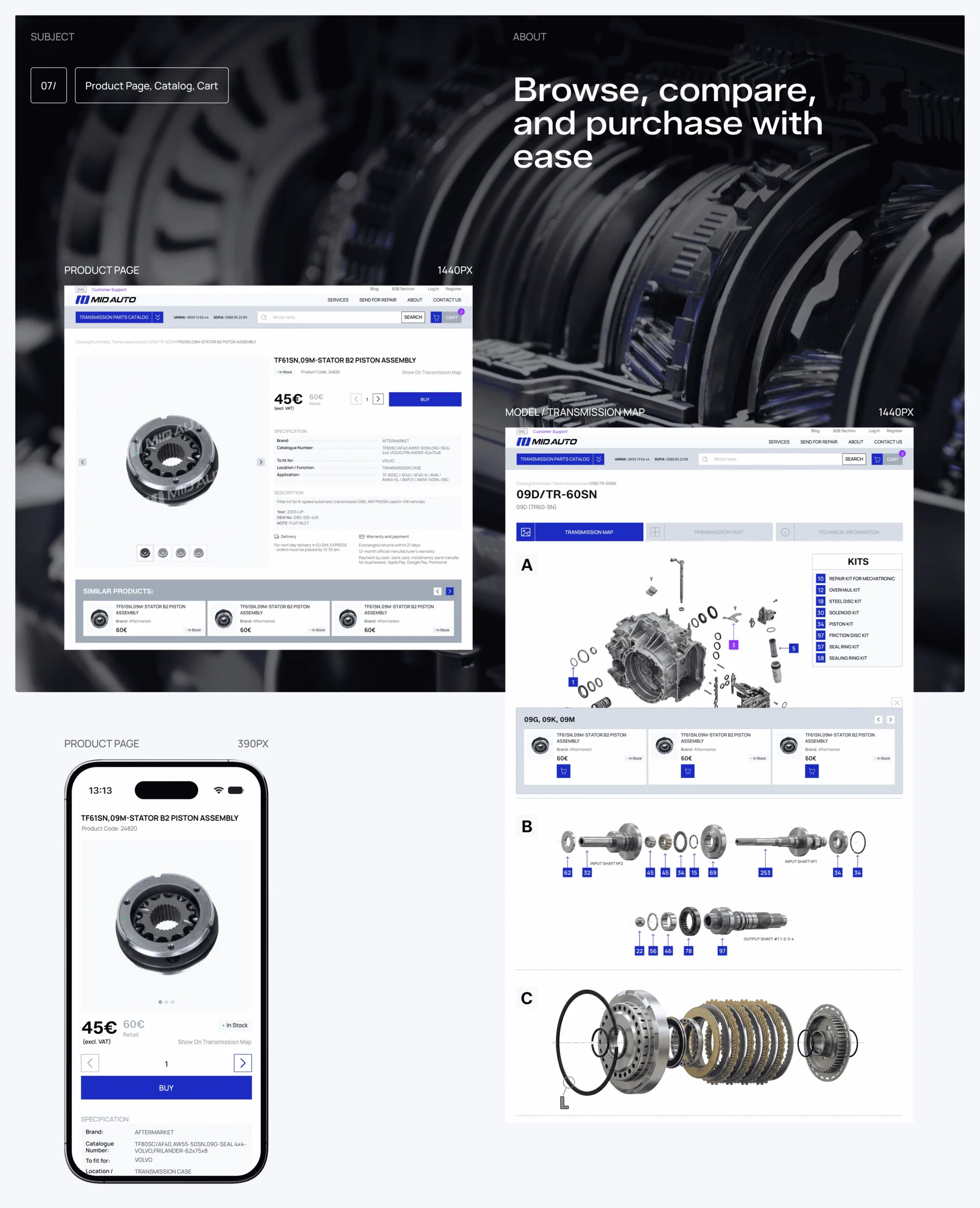 Visual Identity & Website for MID AUTO