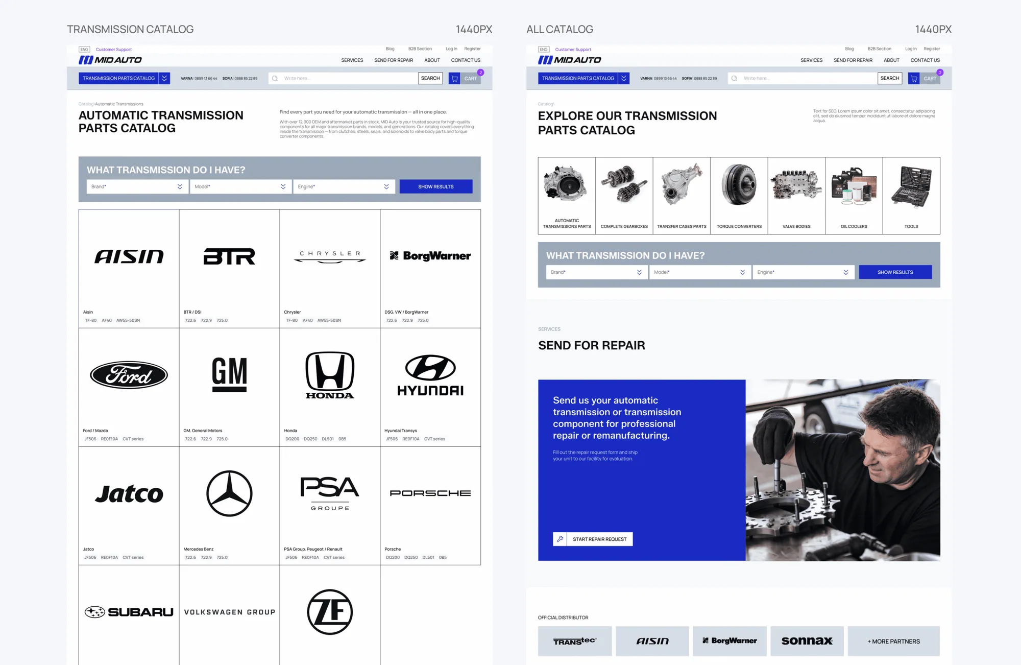 Visual Identity & Website for MID AUTO
