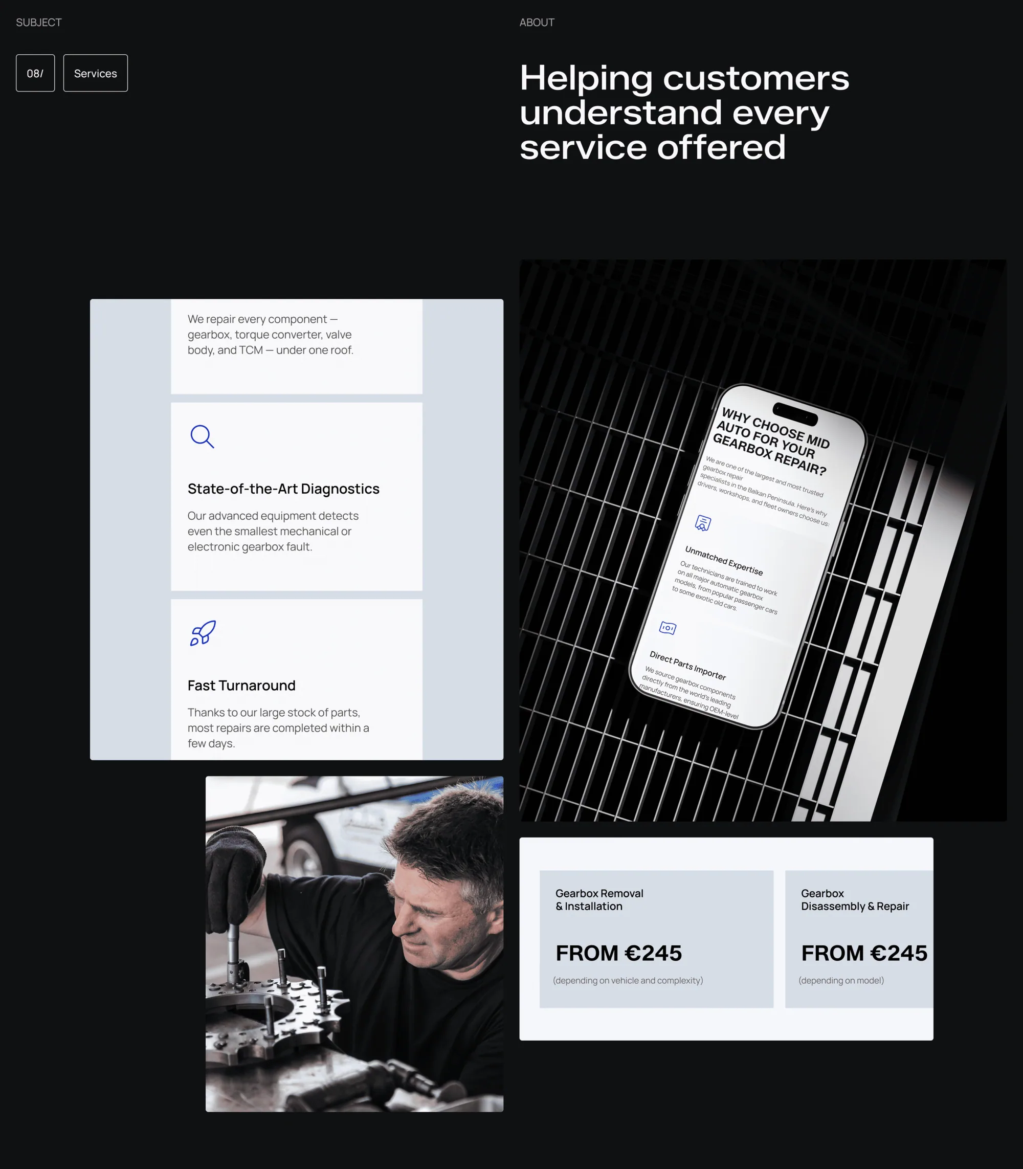 Visual Identity & Website for MID AUTO