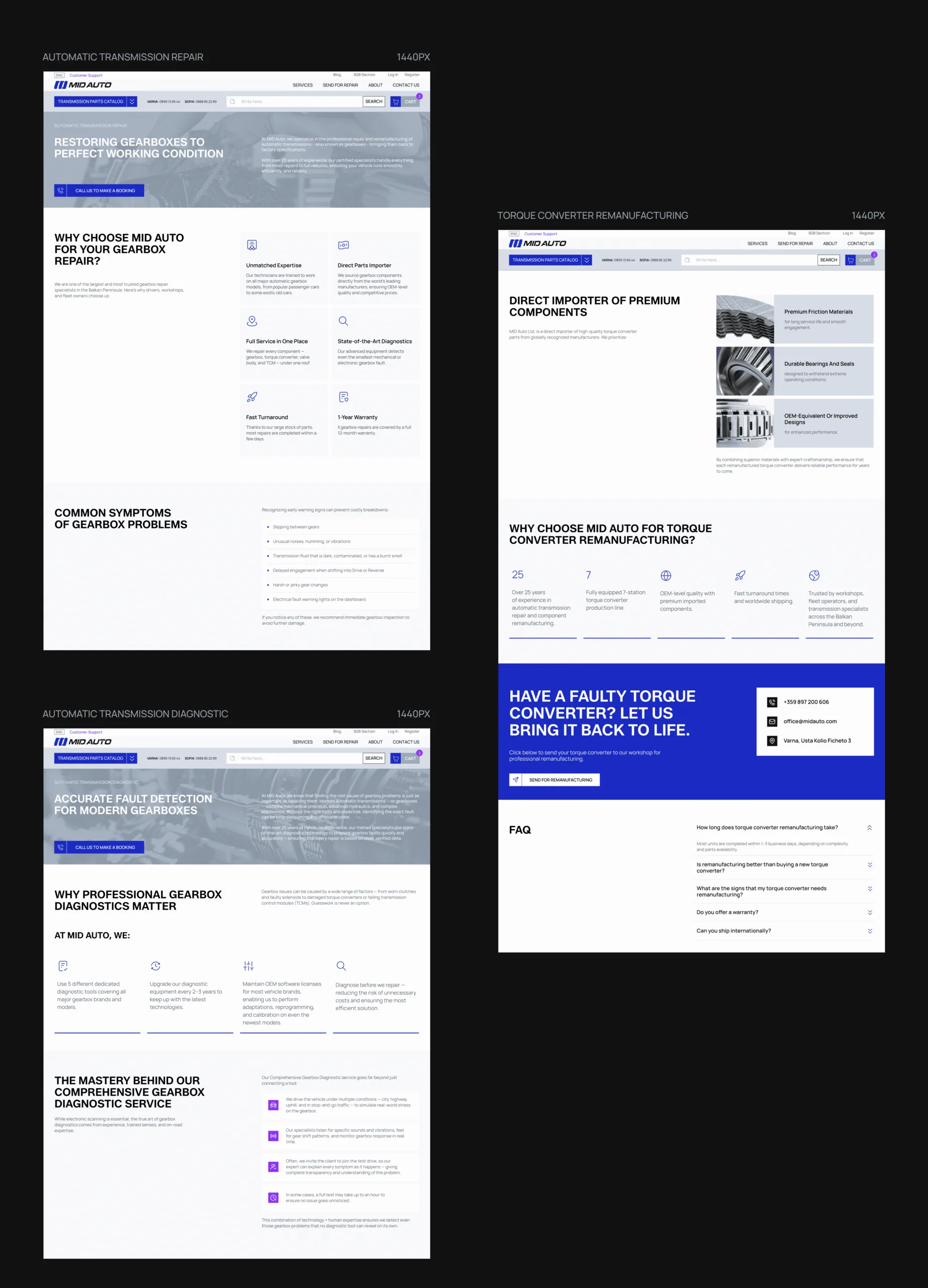 Visual Identity & Website for MID AUTO