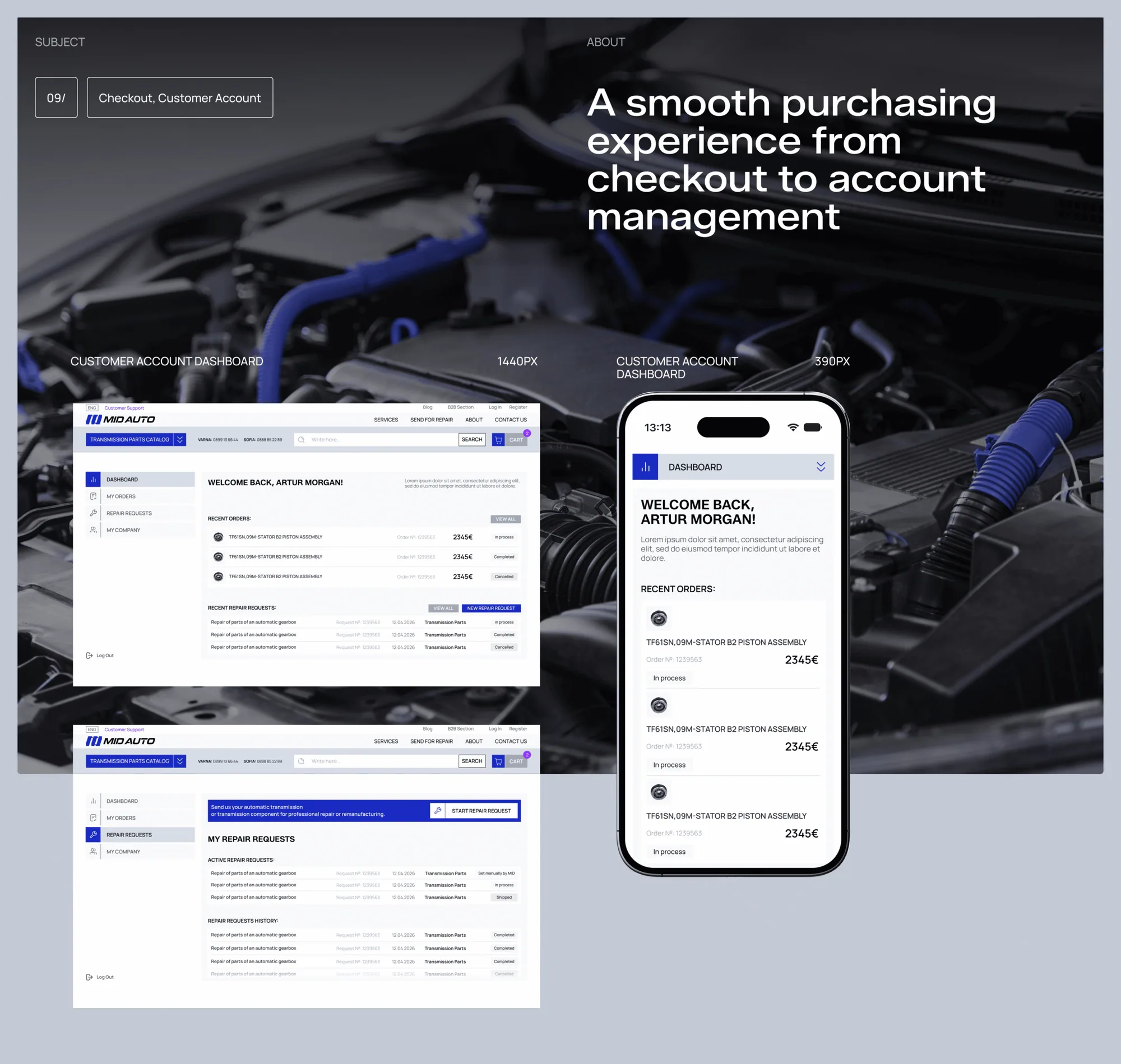 Visual Identity & Website for MID AUTO