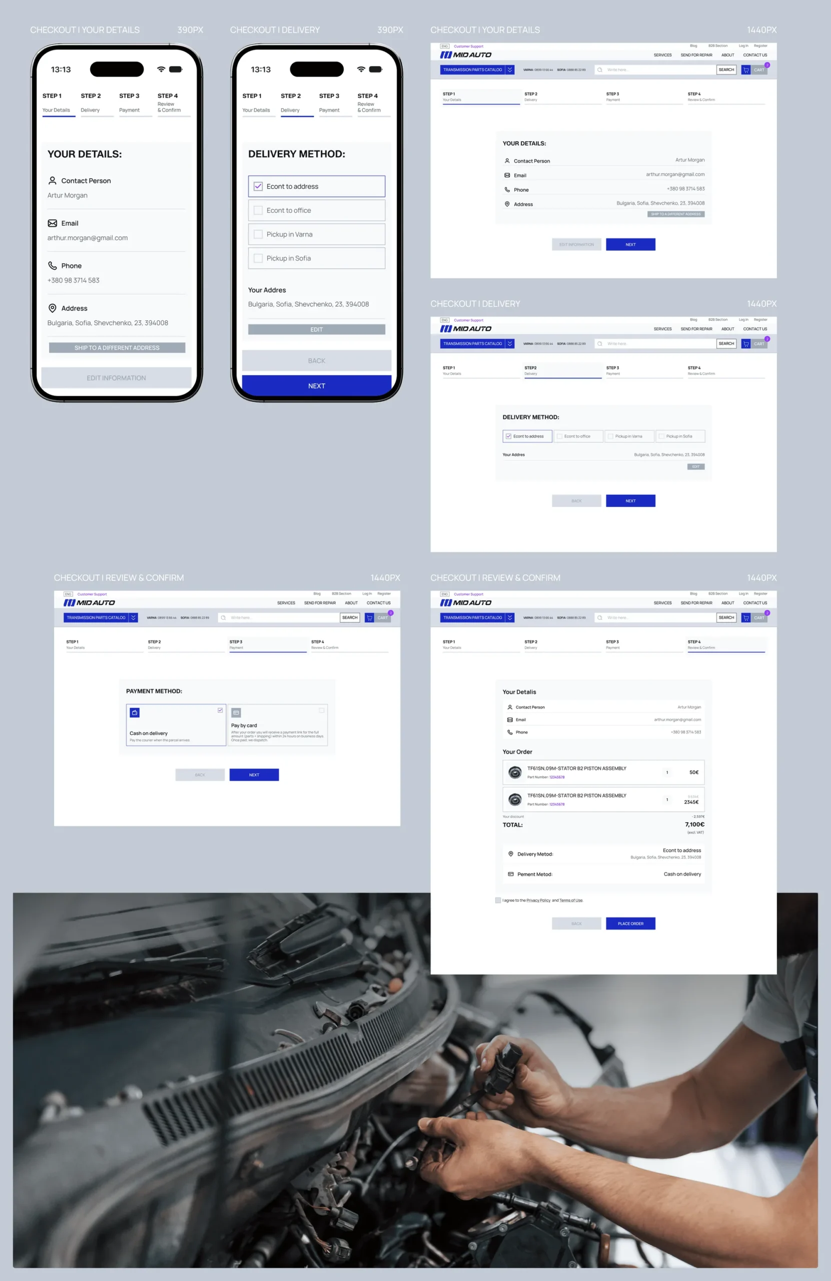 Visual Identity & Website for MID AUTO