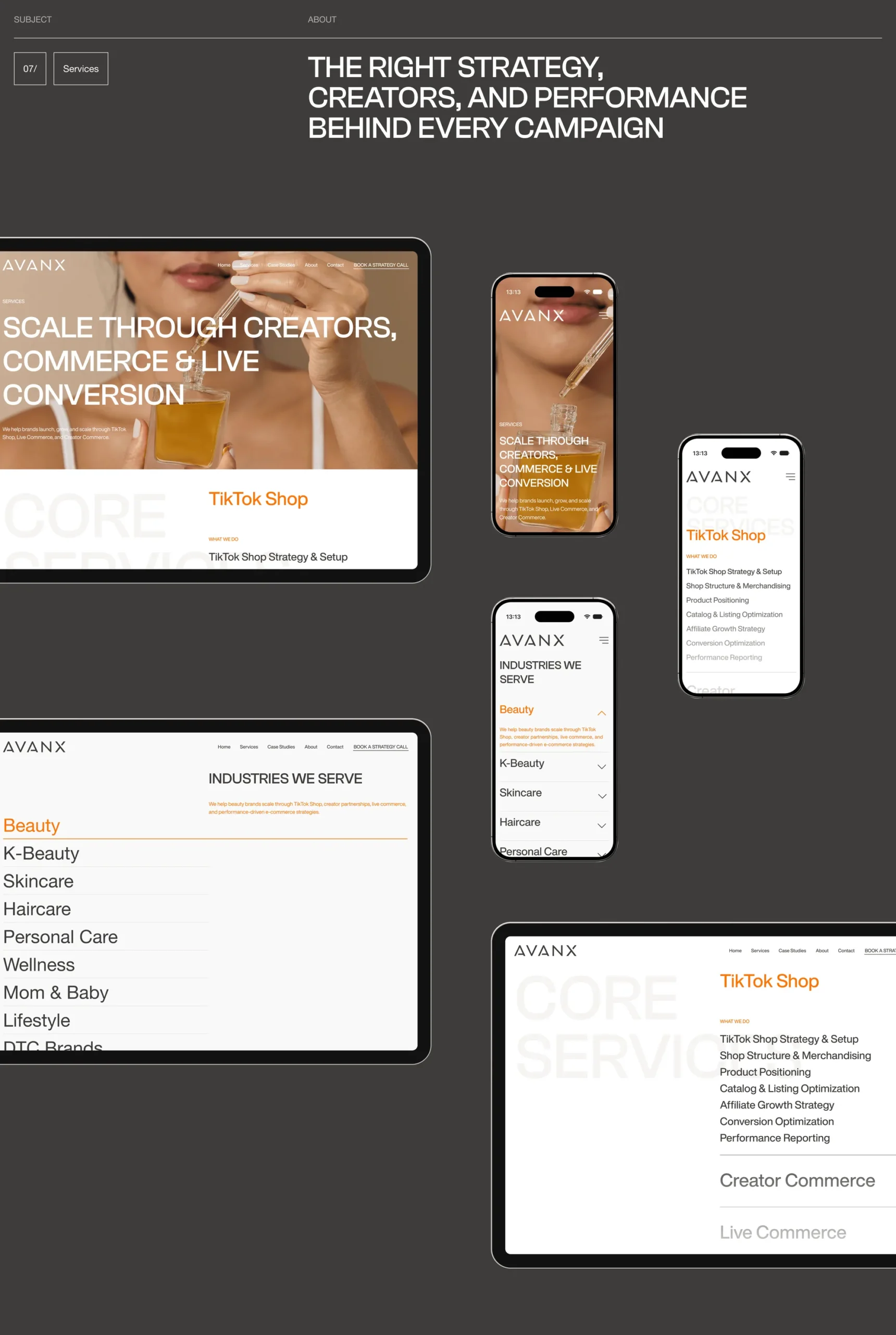 Website Design for AVANX
